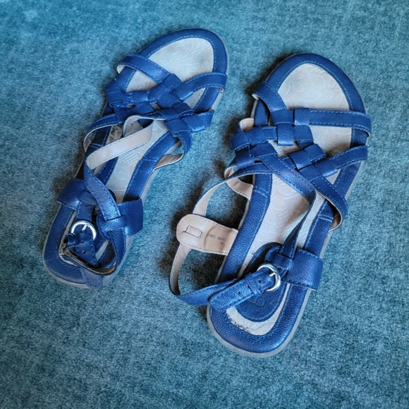 BOC blue strappy sandals - womens size 6 - Picture 1 of 4